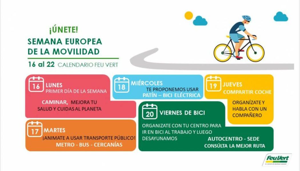 Nuestro calendario de la #EUROPEANMOBILITYWEEK