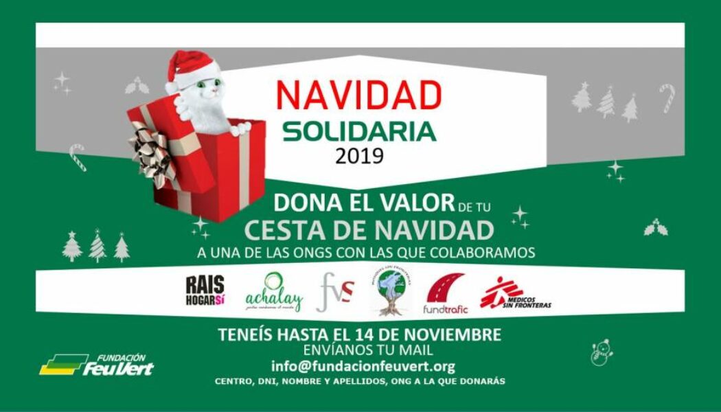 ¡LA NAVIDAD 2019 SOLIDARIA DE LA FUNDACIÓN FEU VERT!