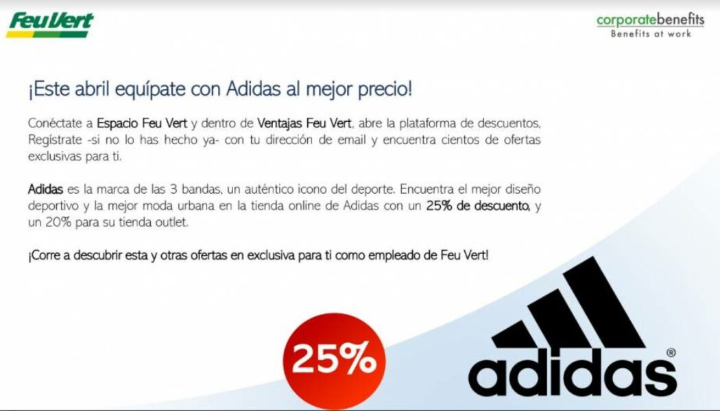 ¡Descuento Adidas para ti!