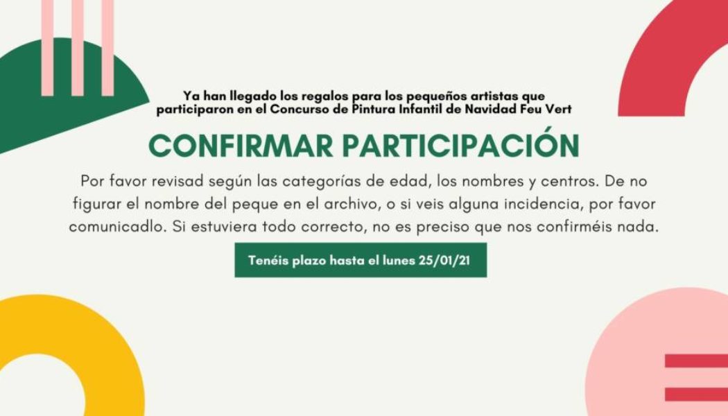 CONFIRMAR PARTICIPACIÓN/Concurso de pintura infantil