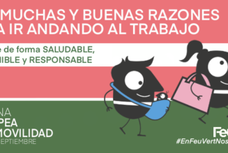 Caminar al trabajo, mucho mejor que andar por placer