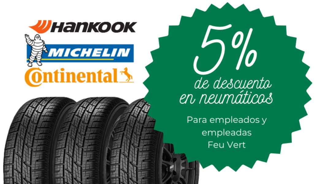 Descuento del 5% en neumáticos