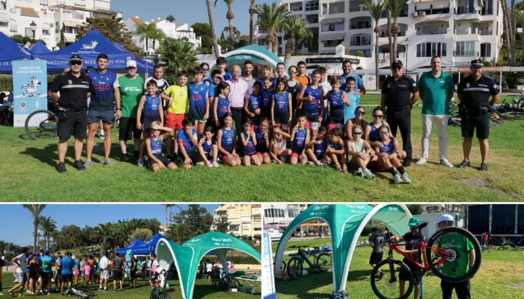 Primer taller de bicis en las playas de Roquetas