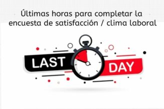¿Ya respondiste? ¡Genial! ¿Aún no? ¡Todavía estás a tiempo!